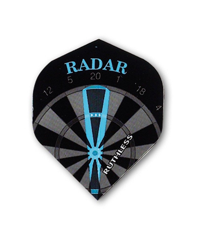 Darts flights Ruthless 09 std black radar