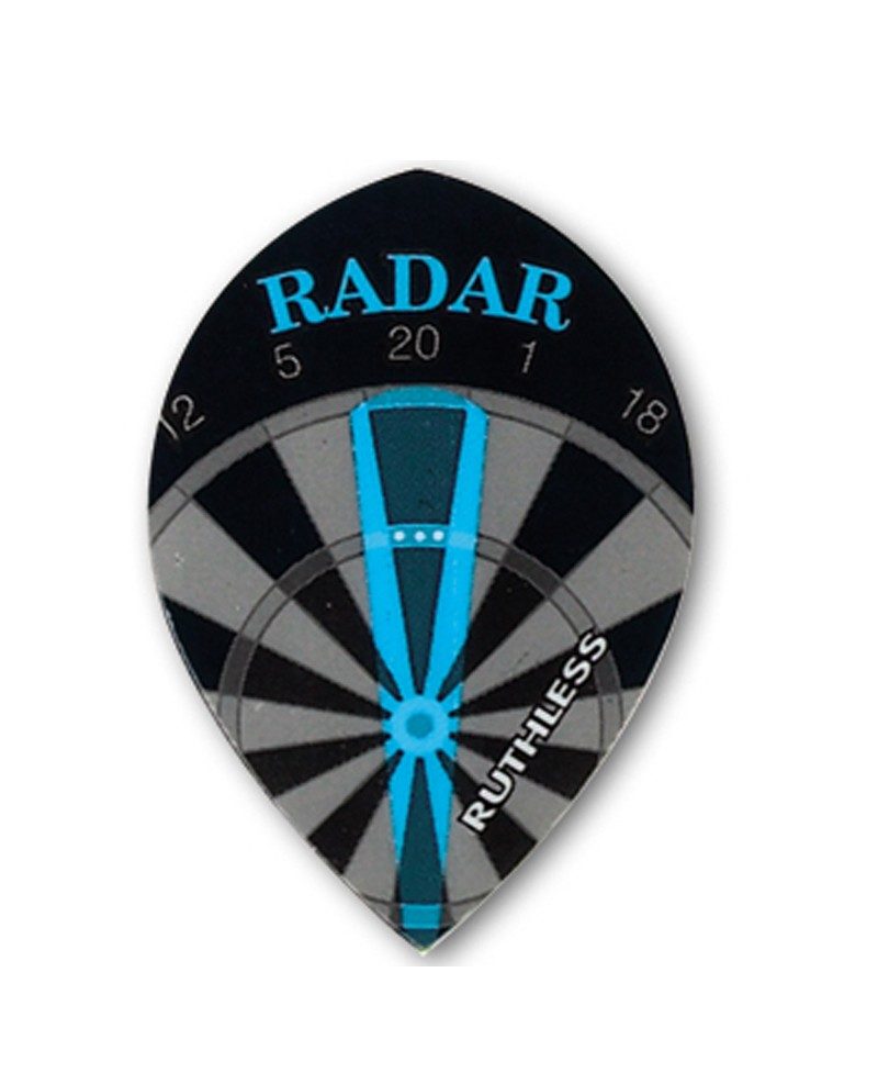 Darts Flights Ruthless 05 pear black radar