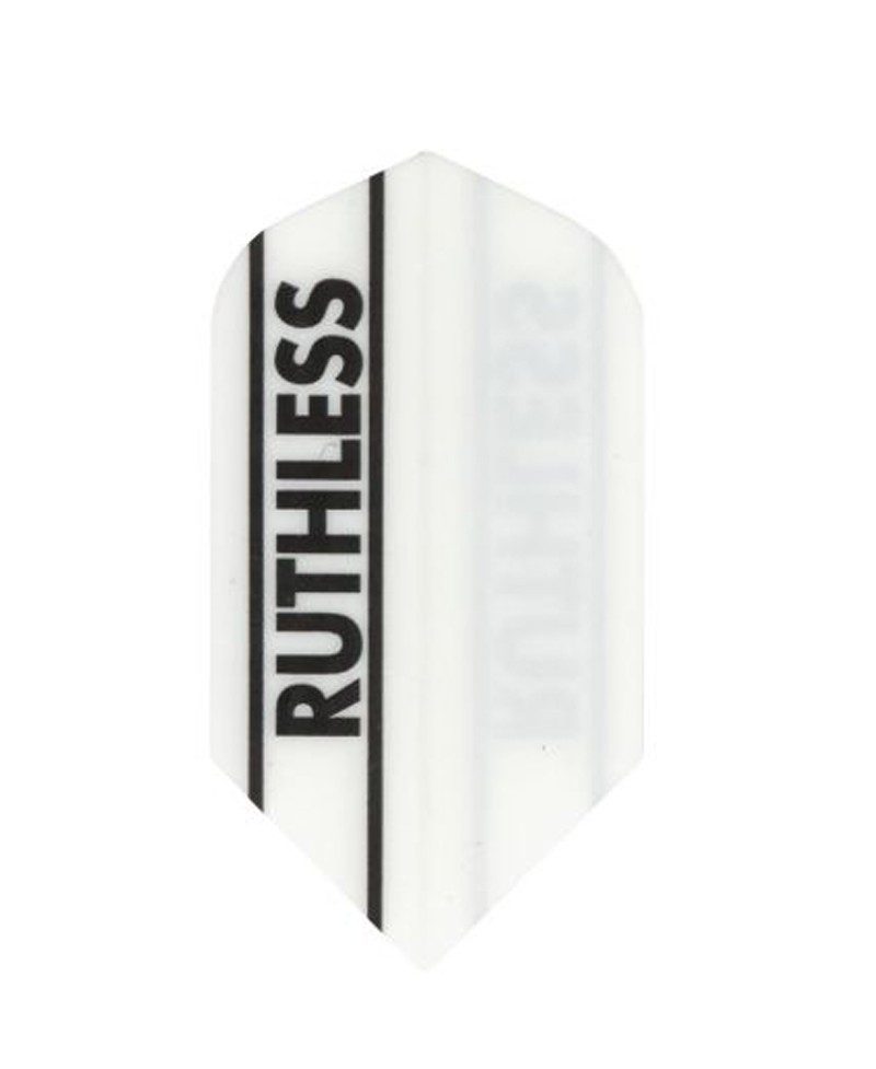 Darts Flights Ruthless 01 slim white