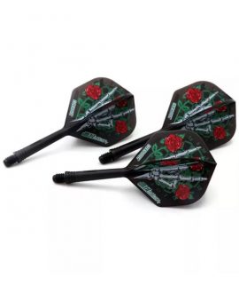 Cuesoul darts flights AK5 Jazz Metal Standard Rose Black