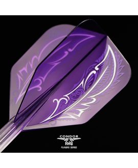 Condor AXE Dart Flights - SMALL Feather purple detail